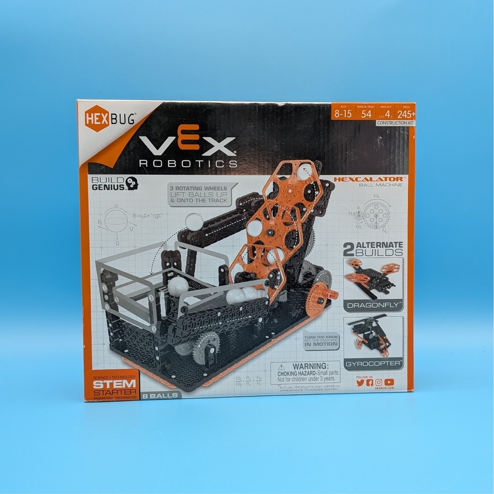 Hexbug Vex Robotics Stem Starter Hexcalator Ball Machine Construction Set Open B